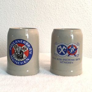German Beer Steins Set of 2